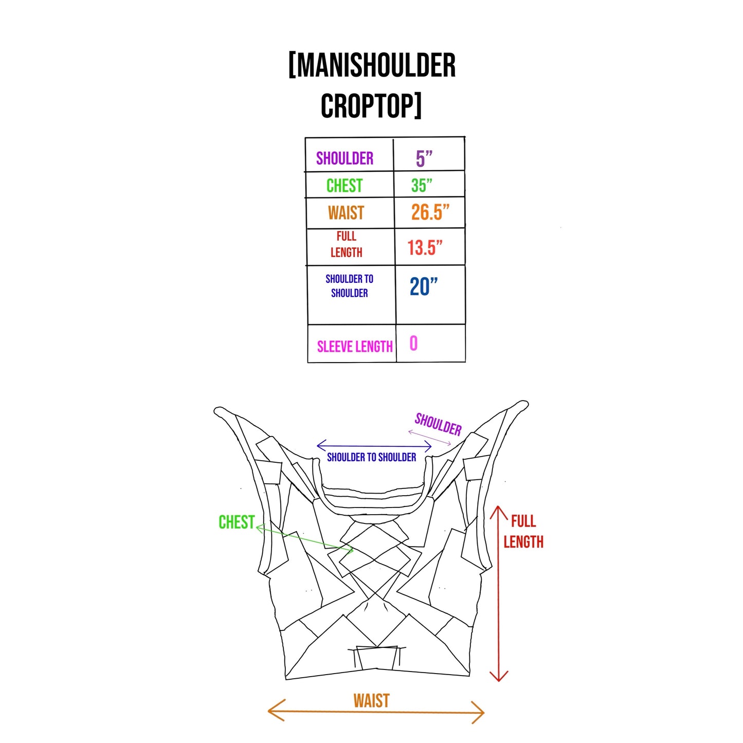 Manishoulder Croptop